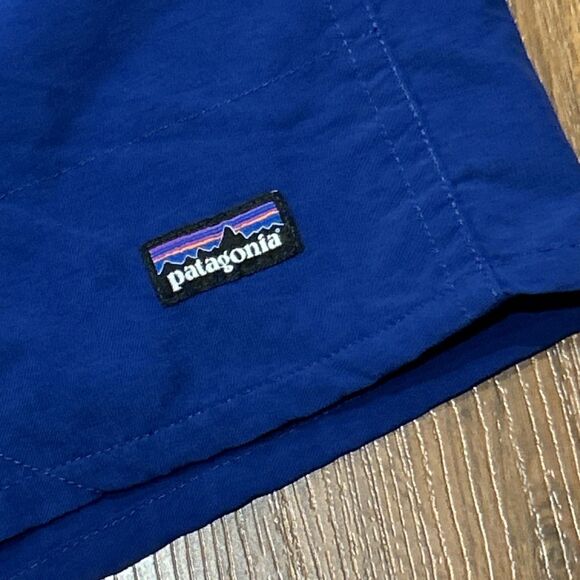 Patagonia Swim Trunks Mens XL Baggies Shorts Blue Mesh Lined 58032 Stretch - Picture 7 of 9
